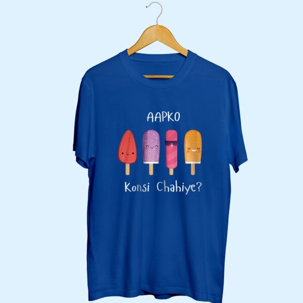 Kulfi konsi chahiye half sleeve T-shirt