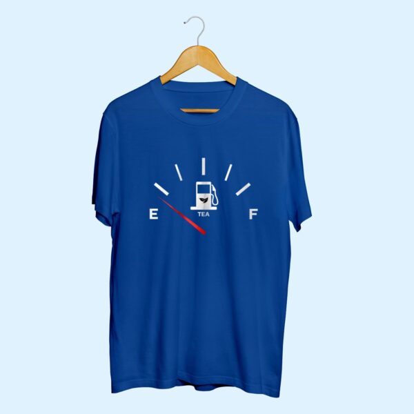 Tea fuel empty half sleeve T-shirt