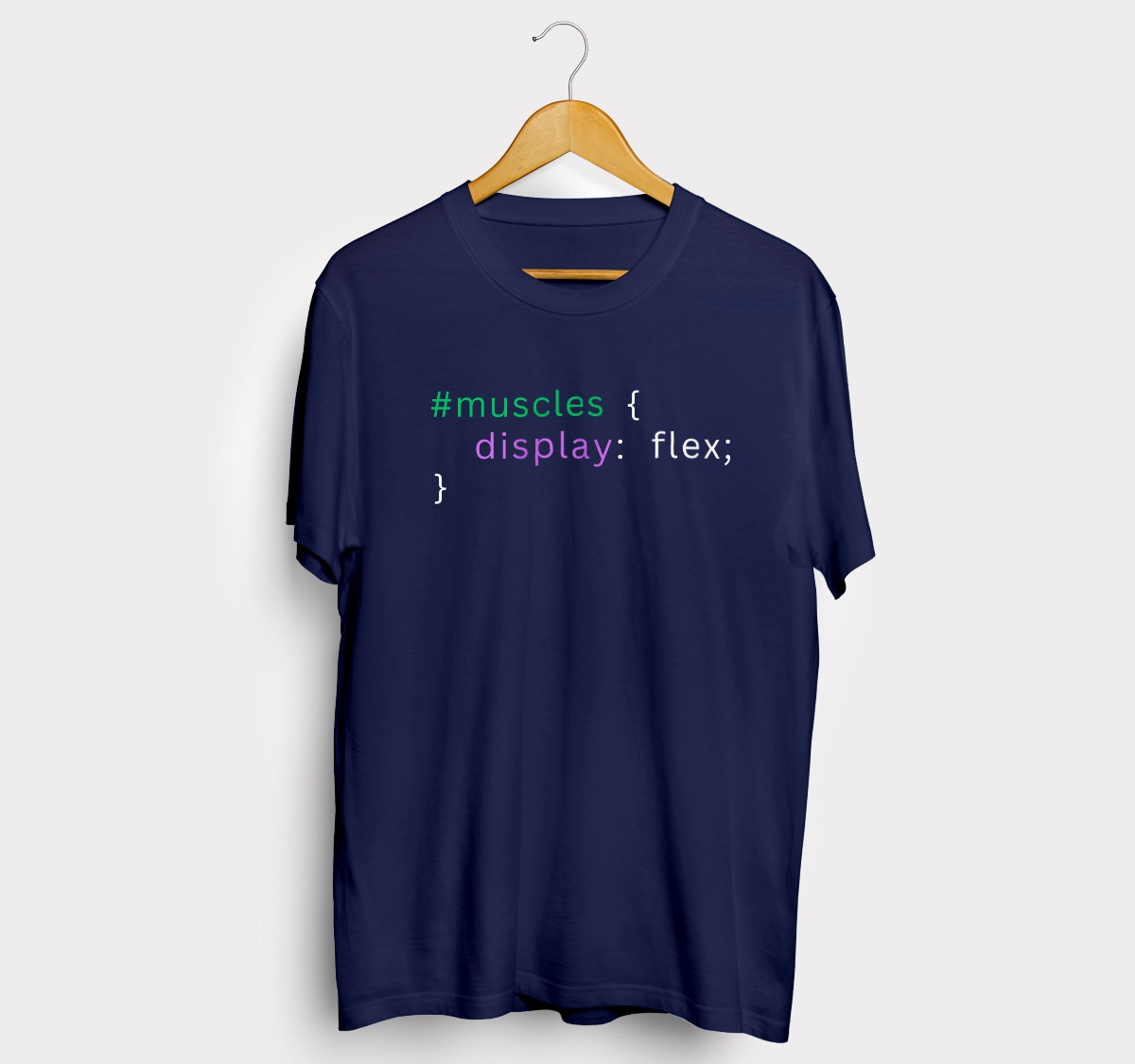 Fun code programming navy blue