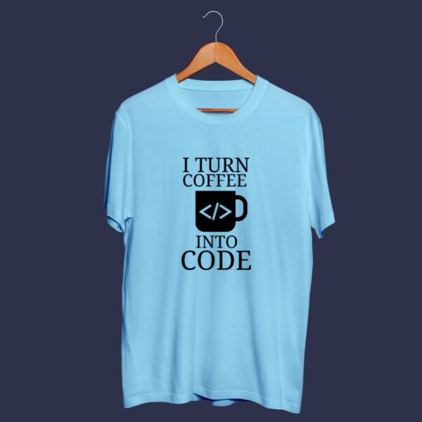 Coolmofo I Turn Coffee Into Code T-shirt