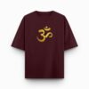 OM maroon oversize fit