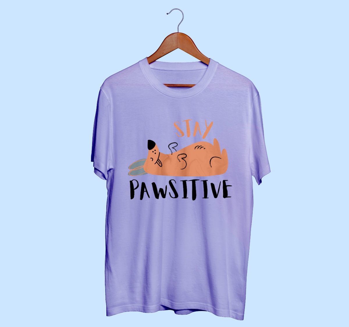 Stay pawsitive lavender