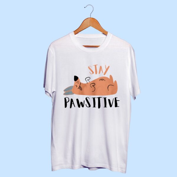 Coolmofo Stay Pawsitive T-shirt - Free Shipping