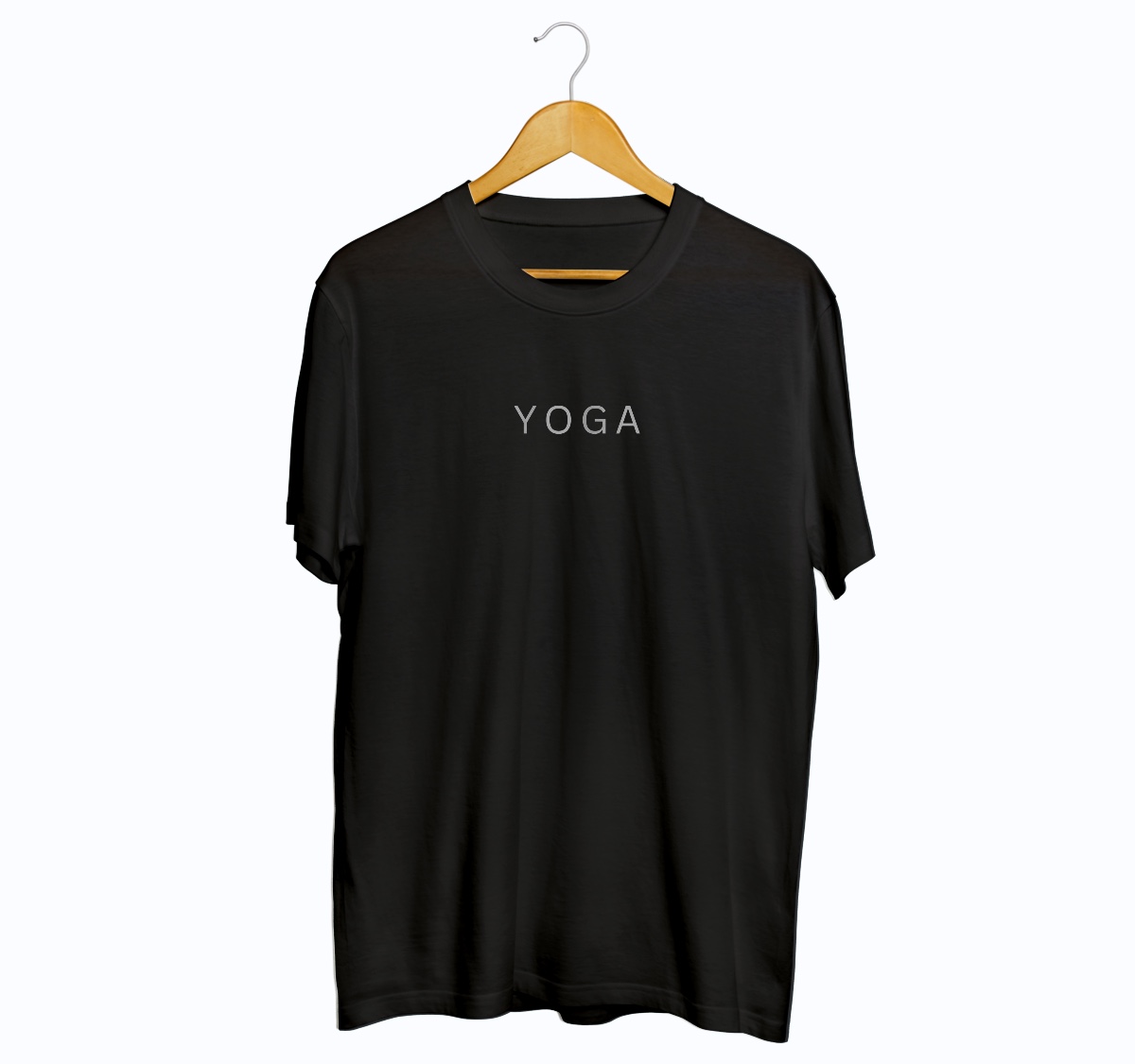 Black yoga t-shirt