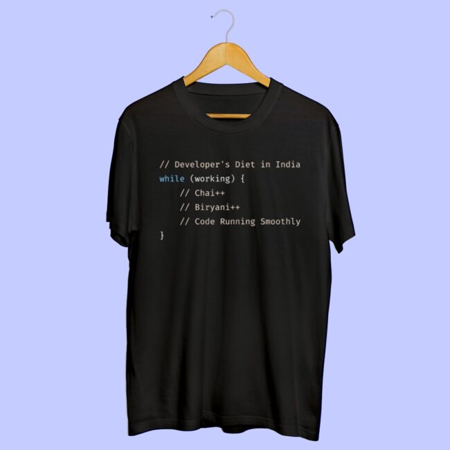 Chai Coding half sleeve T-shirt