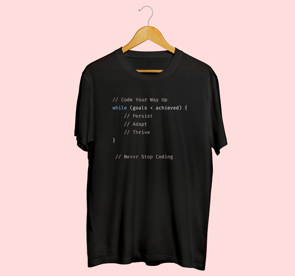 Black.. never stop coding