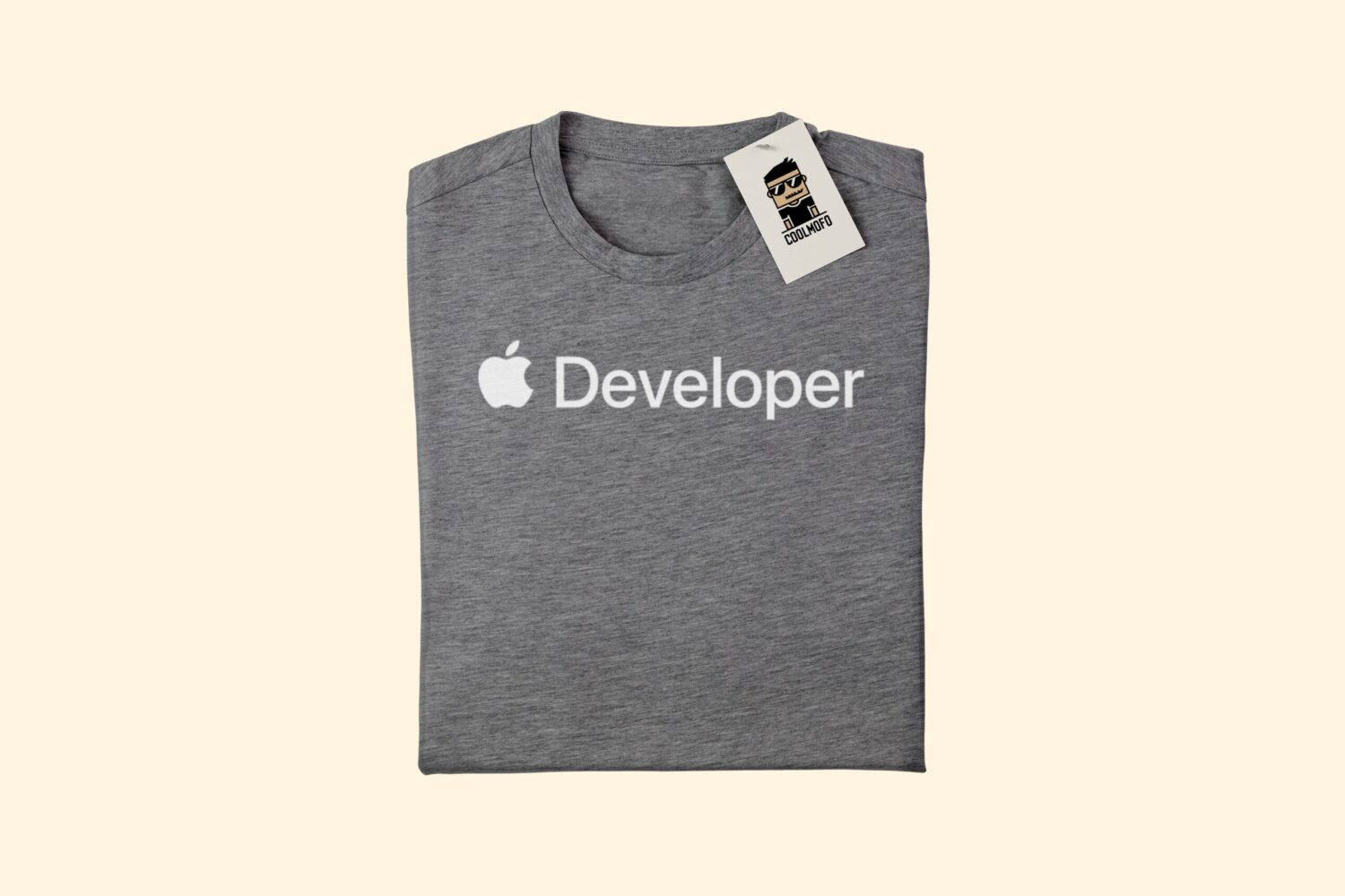 Heather_T-shirt Apple developer black