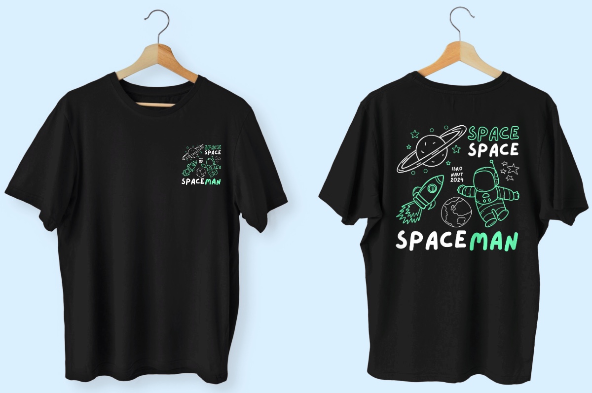 Oversized spaceman black