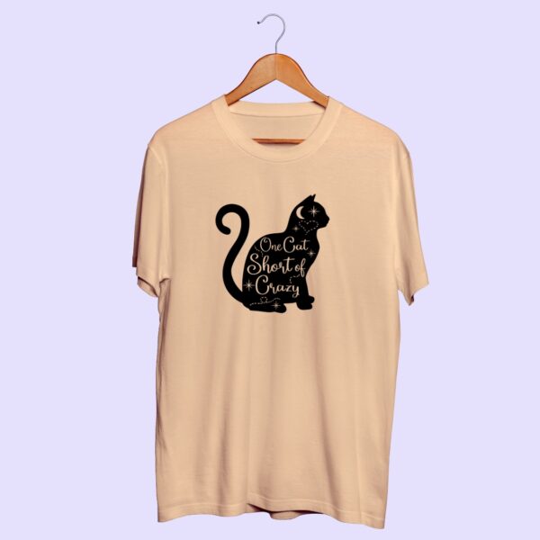 Cute Cat Half Sleeve T-Shirt