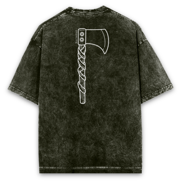 AXE acid wash oversize t-shirt