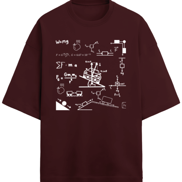 Newton's Formulas Heavy Terry T-shirt