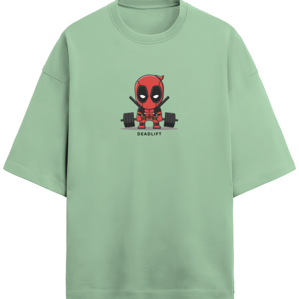 Funny Deadpool deadlift Terry T-Shirt