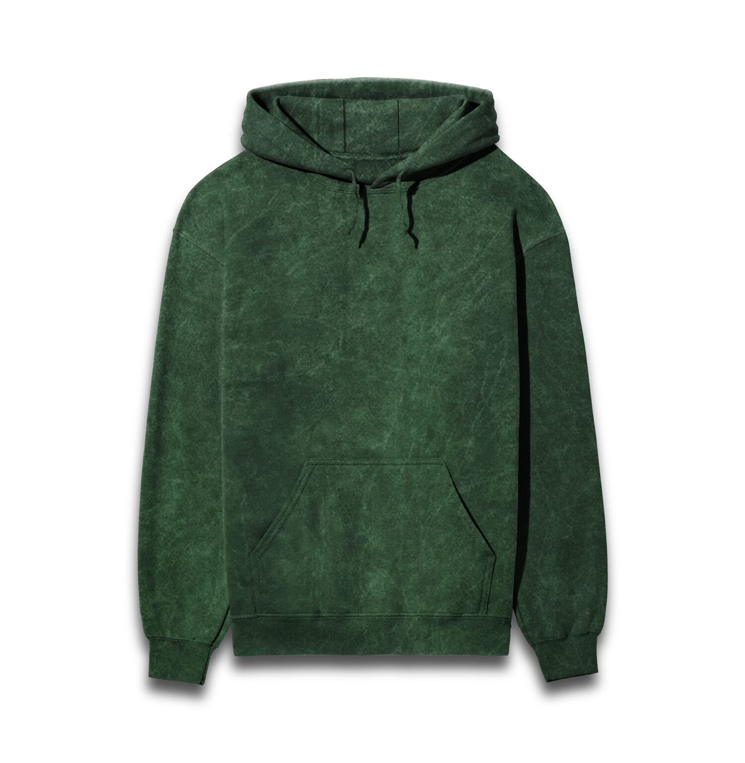 Acid wash green hooded -min