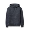 Acid wash hoodie navy blue -min