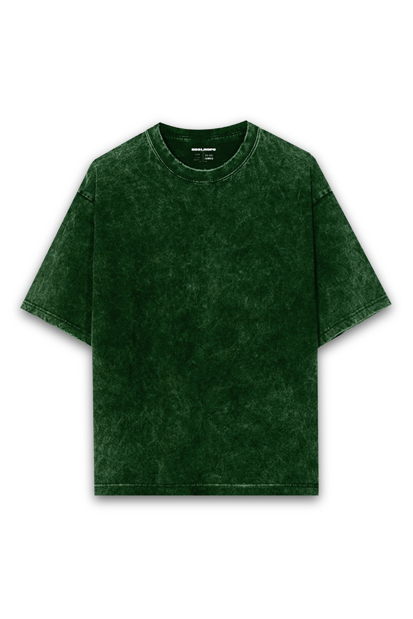 Dark green Acid Wash back tee