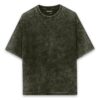 Olive Green acid wash tee