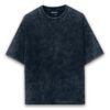 Navy blue Acid Wash back tee