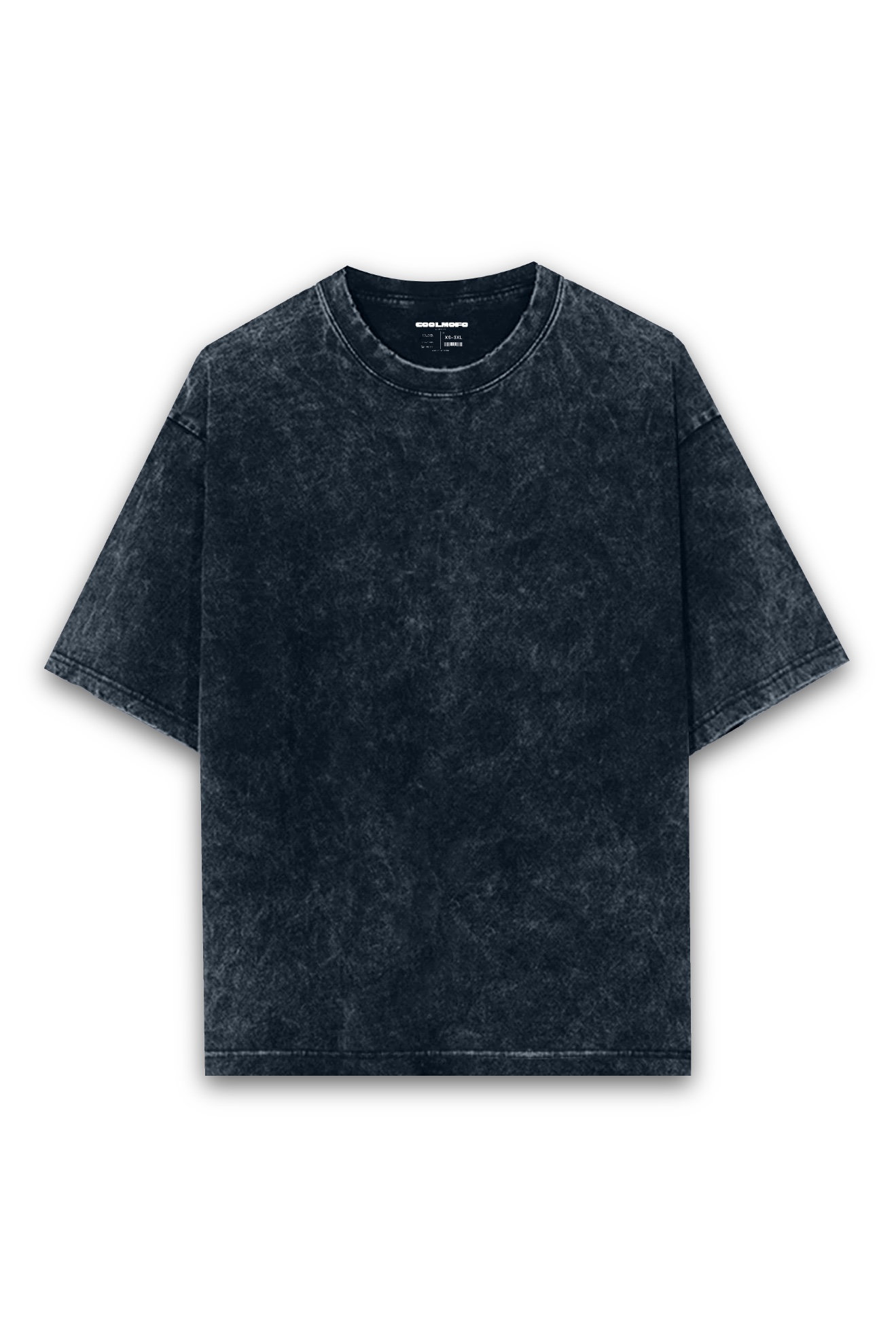 Navy blue Acid Wash back tee