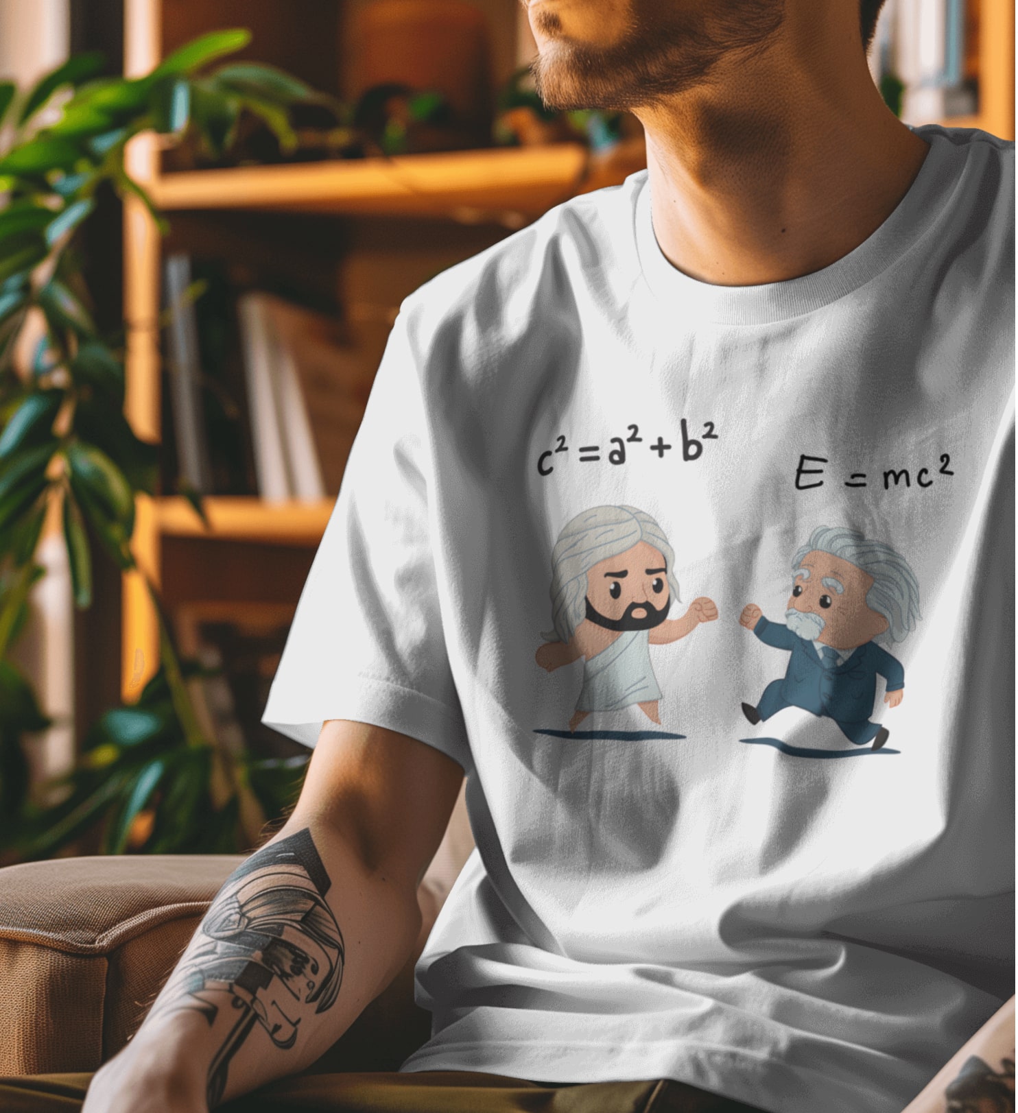 Pythagoras vs Einstein