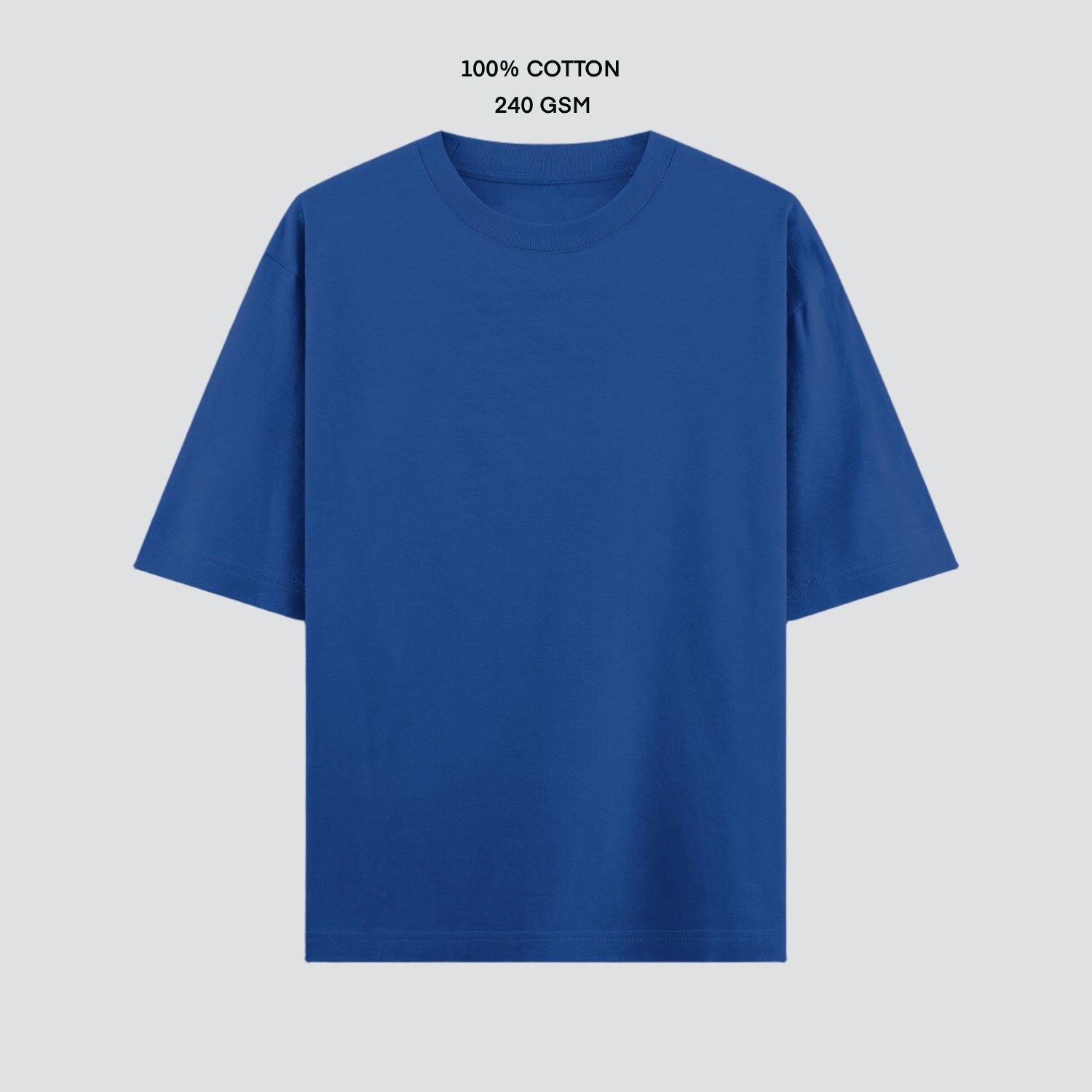 Royal blue front oversize