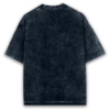 acid wash oversize navy blue back