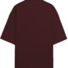 maroon back terry cotton