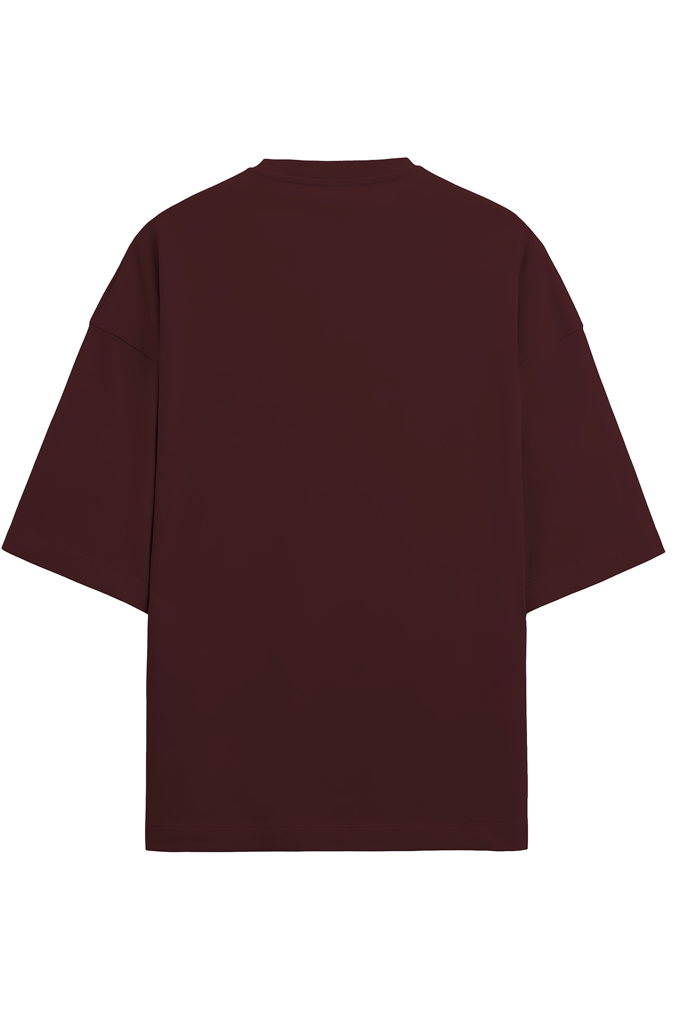 maroon back terry cotton