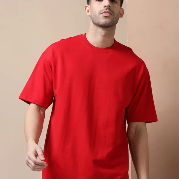 Red Oversize 240 GSM Unisex T-Shirt