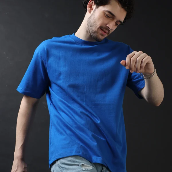 Royal Blue 240 GSM Unisex Oversize T-Shirt