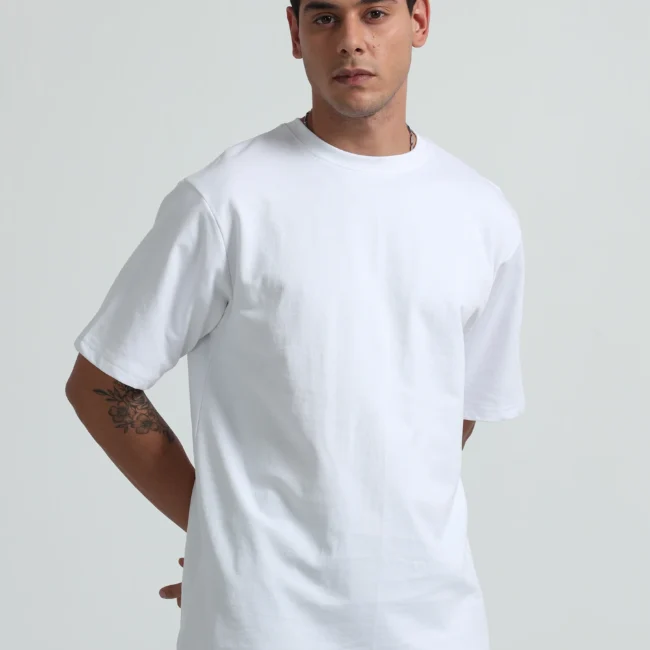 White Oversize T-Shirt Unisex 240 GSM