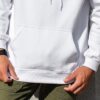 Hooded sweatshirt close-up