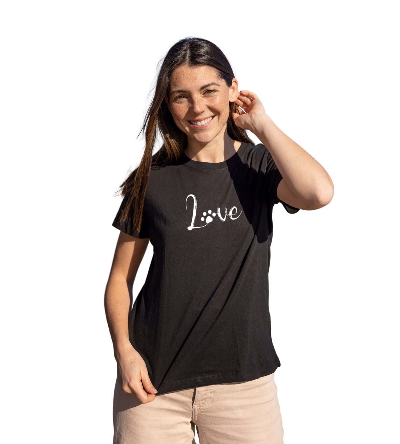 Love paw black tee