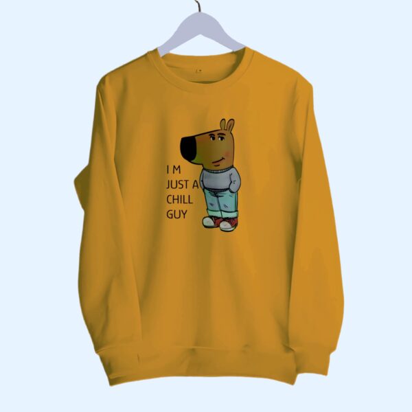 Sweatshirt_ clip guy mustard -min