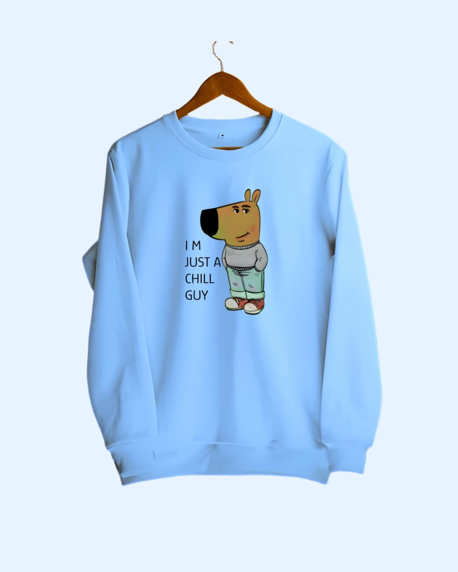 Sweatshirt_baby blue chill guy-min