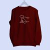 Sweatshirt_pawsome maroon-min