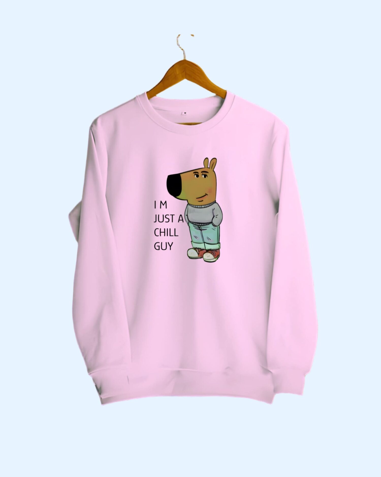 Sweatshirt_pink chill guy-min