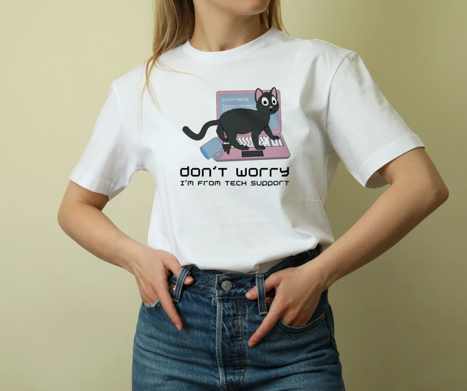 Tech support funny tee