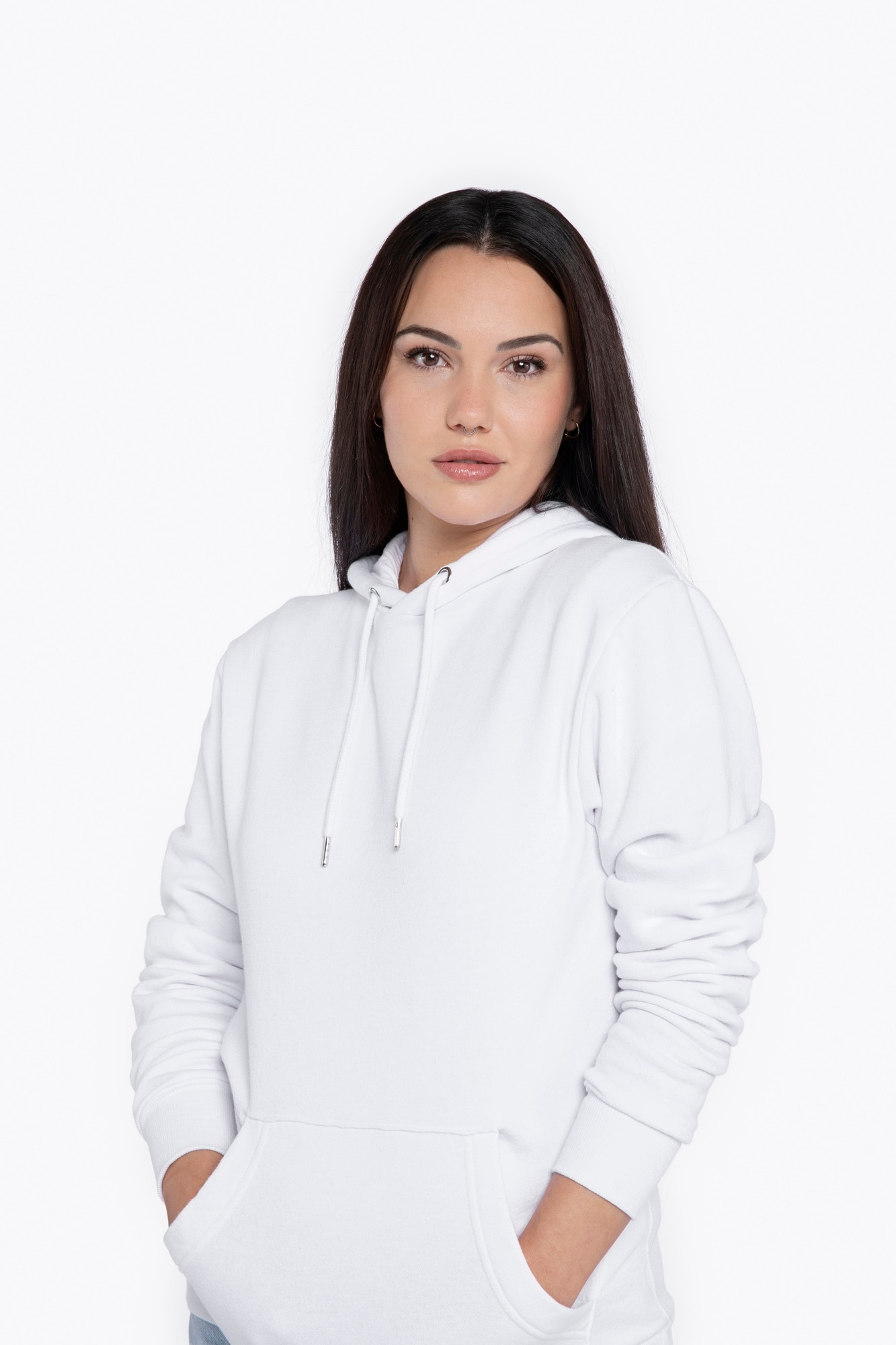 White sweatshirt sized