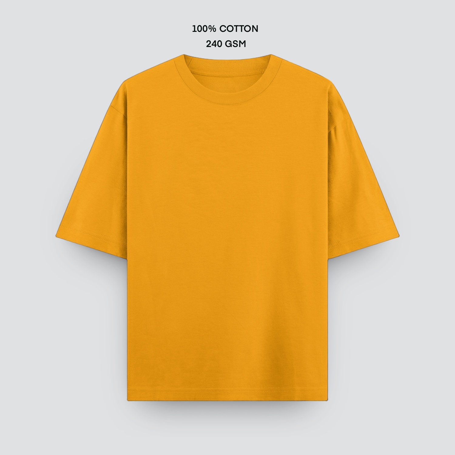 Golden yellow oversized front