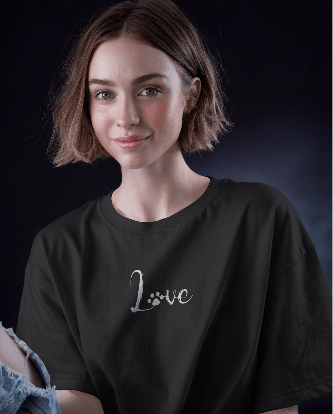 Love paw black -min
