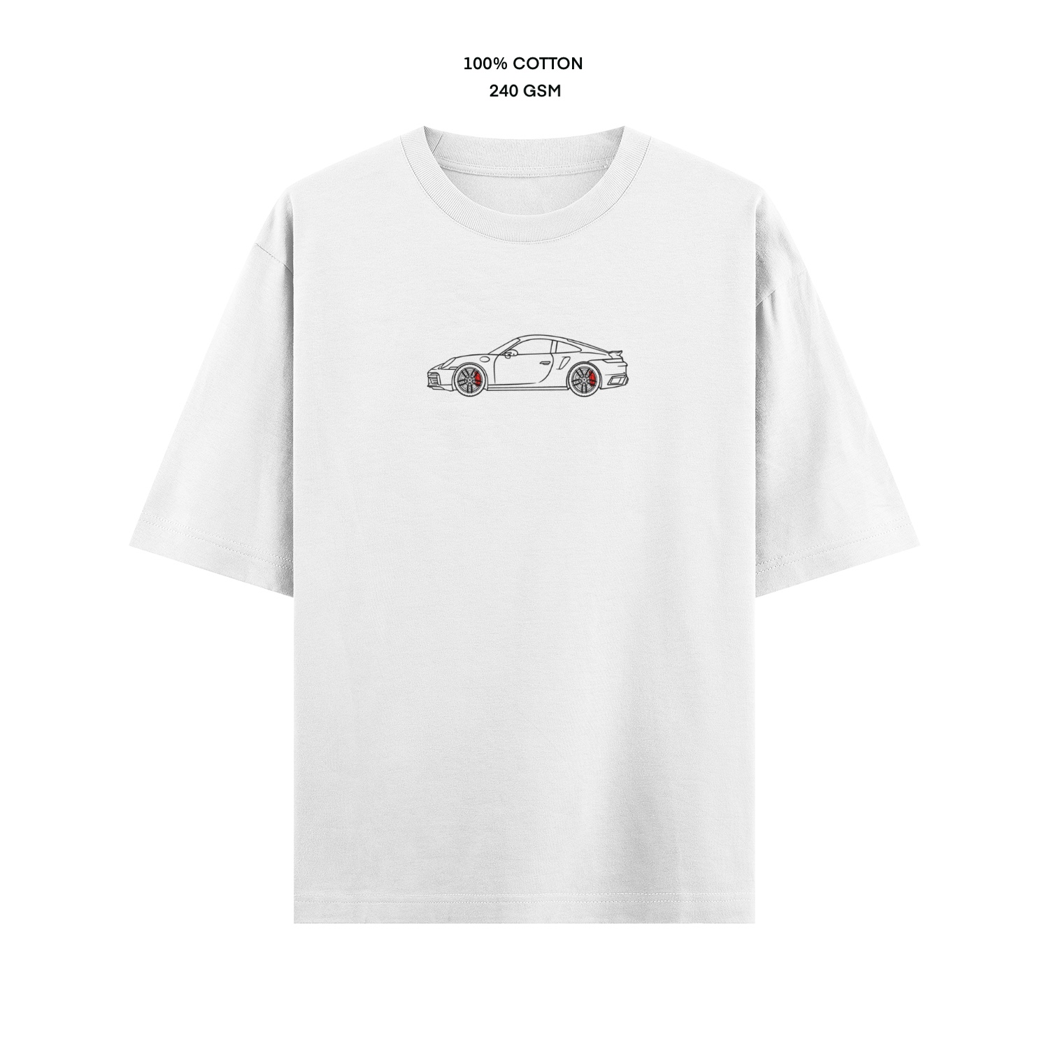 Oversize Porsche white