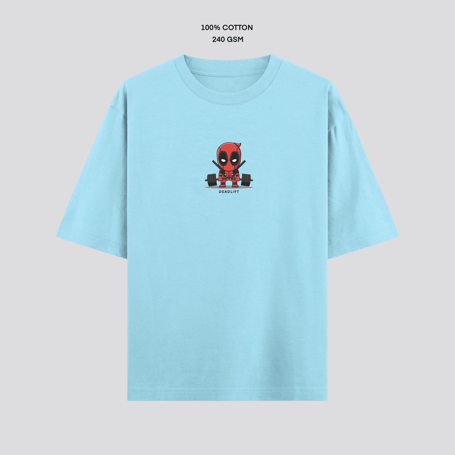 Oversize baby blue Deadpool