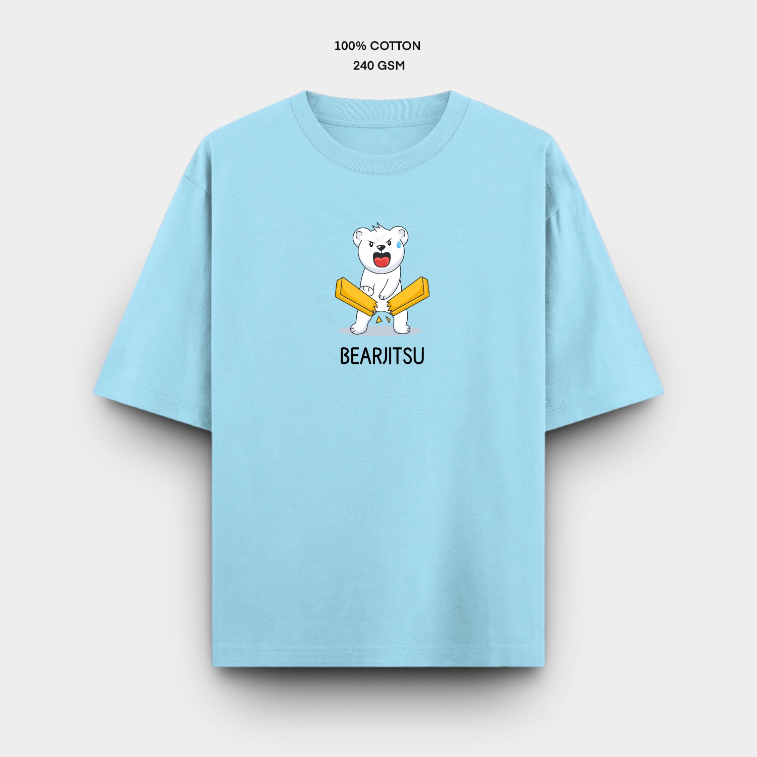 Oversize tee baby blue