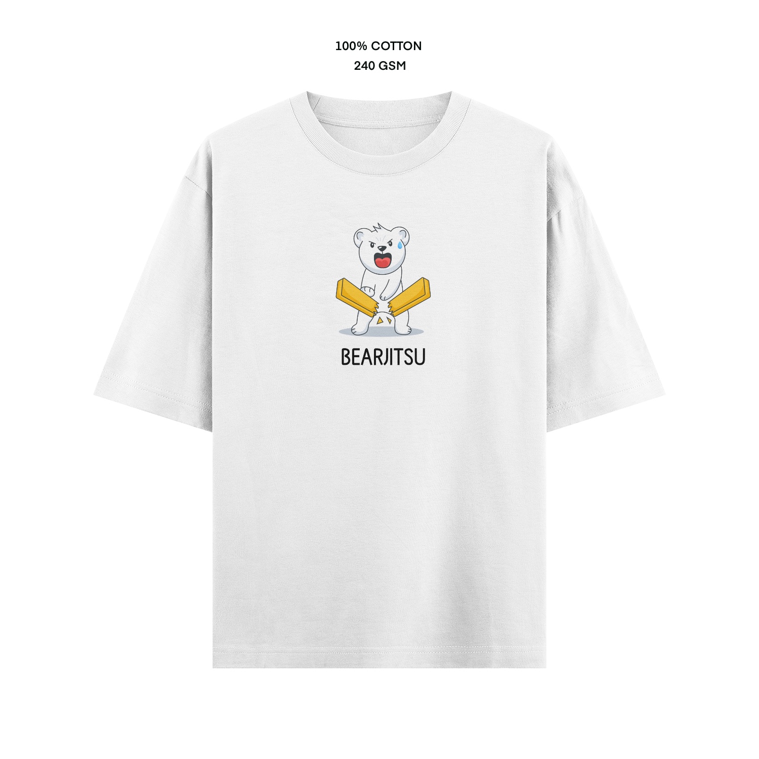 Oversize tee bear karate