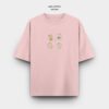 Oversize tee bears pink