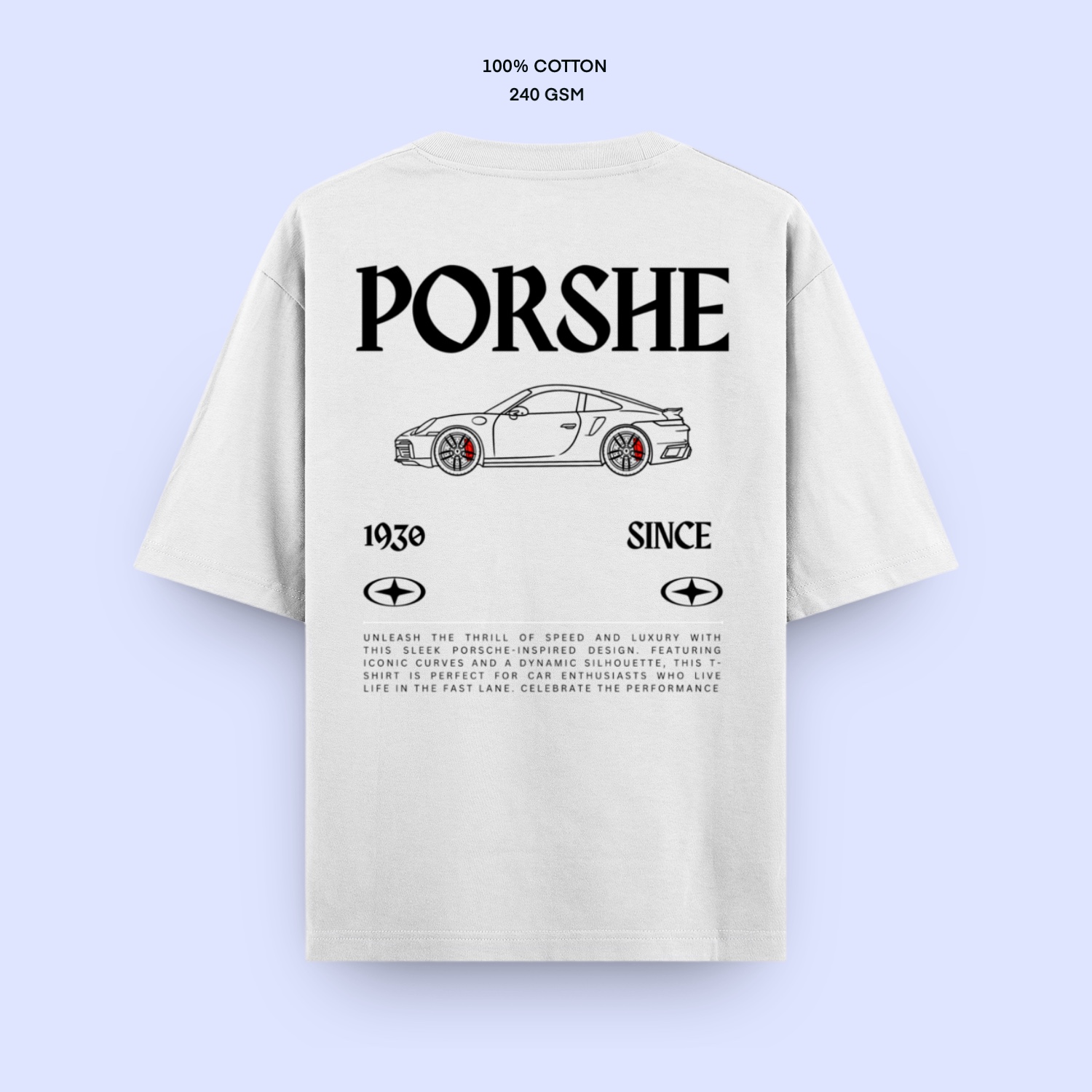 Oversized_Classic Porsche white