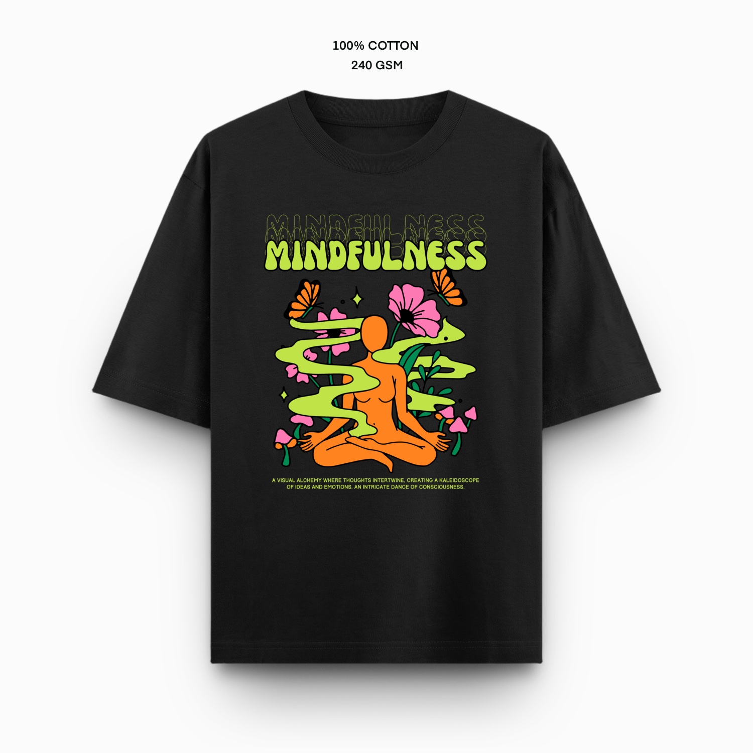 Oversized black mindfulness