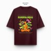 Oversized mindfulness maroon