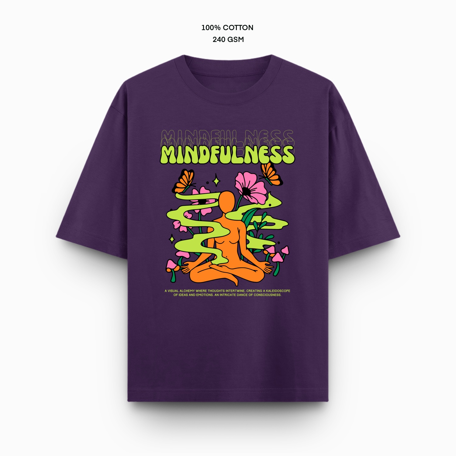 Oversized purple mindfulness